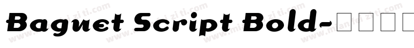 Baguet Script Bold字体转换